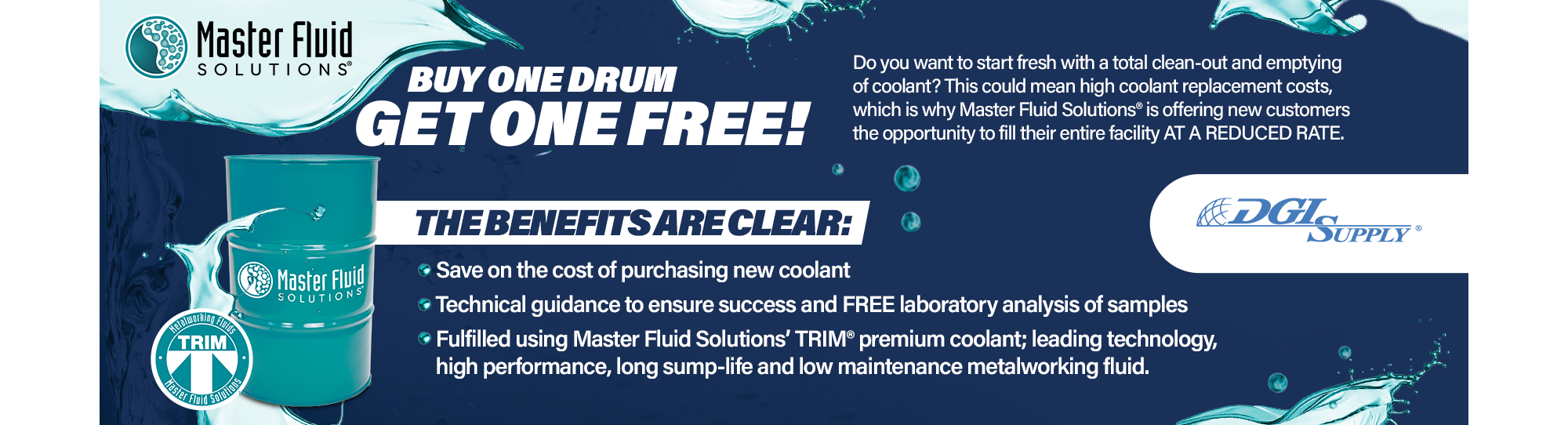 Master Fluids BOGO offer