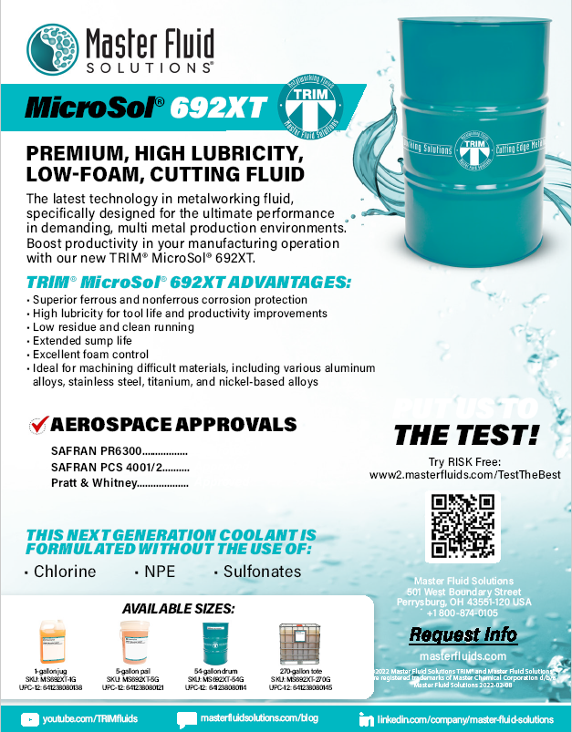 Master Fluid Solutions MicroSol 692XT